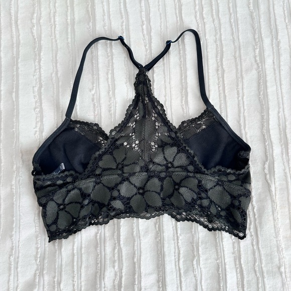 Aerie Dark Grey Lace Bralette Size S - Picture 2 of 3